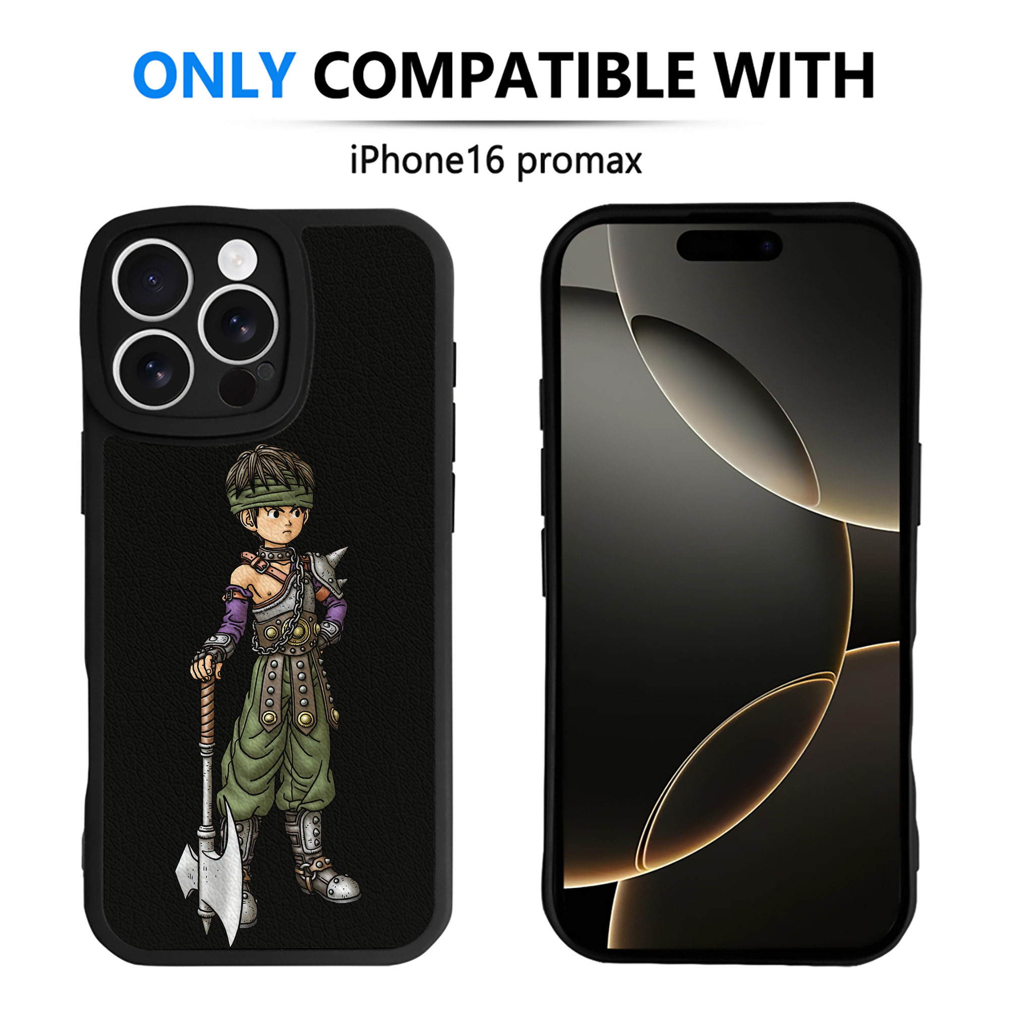 （画像用） ドラゴンクエスト Doragon Kuesuto Dragon Quest 【iPhone 16シリーズ対応】シリコンスマホケース（レザー調） 材質：シリコン